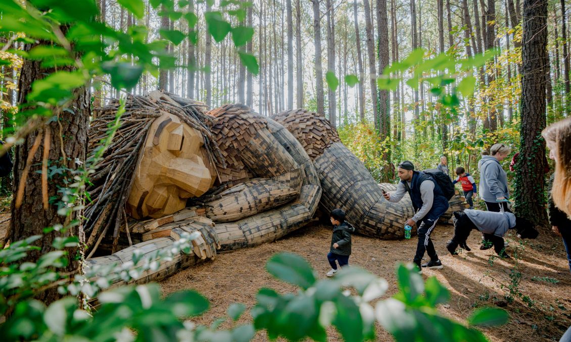 Thomas Dambo Trolls at Dix Park